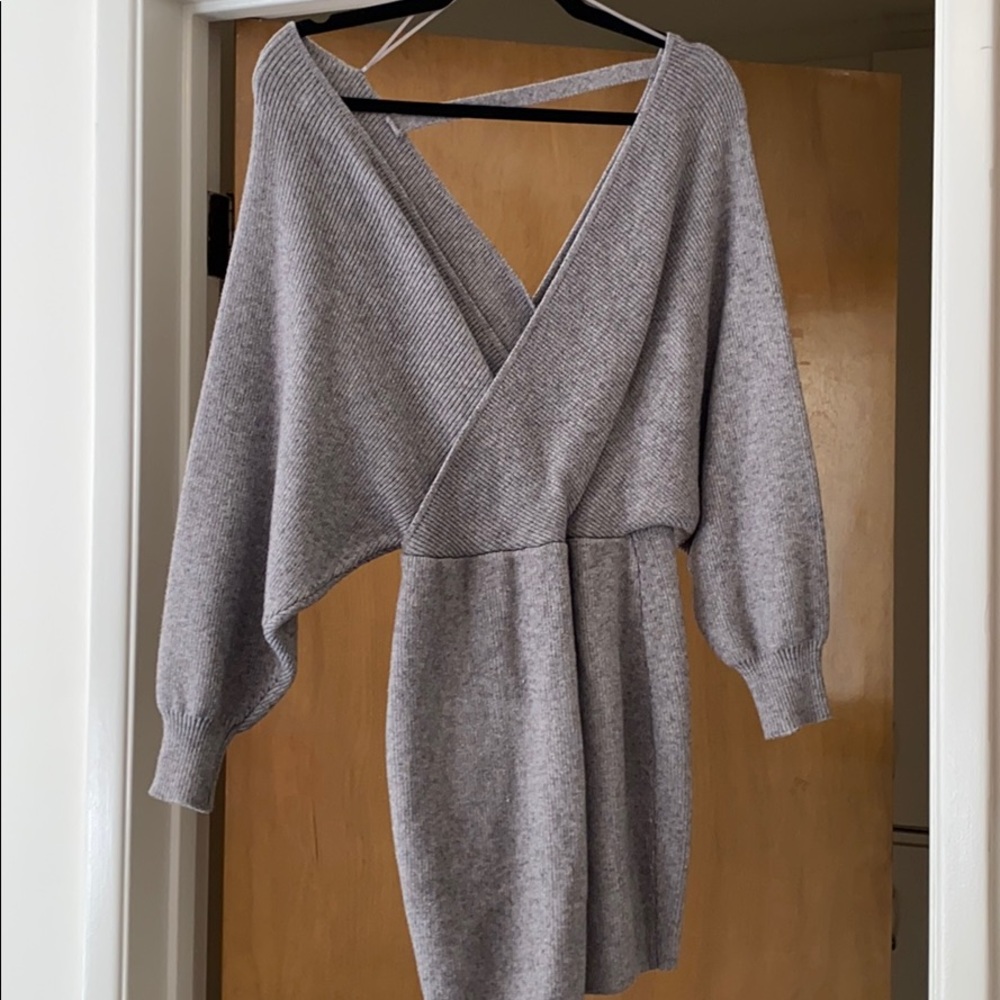 Sweater Dress - Gray